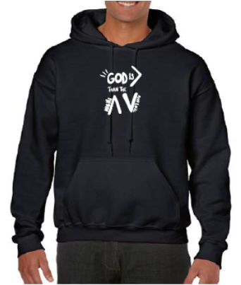 God is Greater Kids Unisex Pullover Hoodie